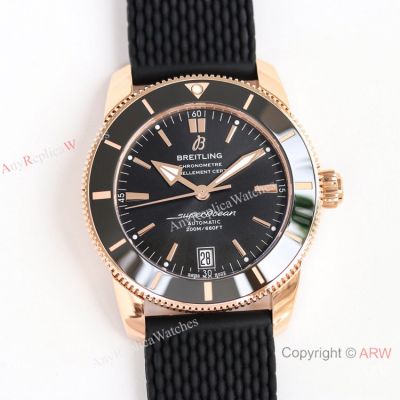 GF Replica Breitling Superocean Heritage II B20 Automatic Rose Gold Rubber Strap